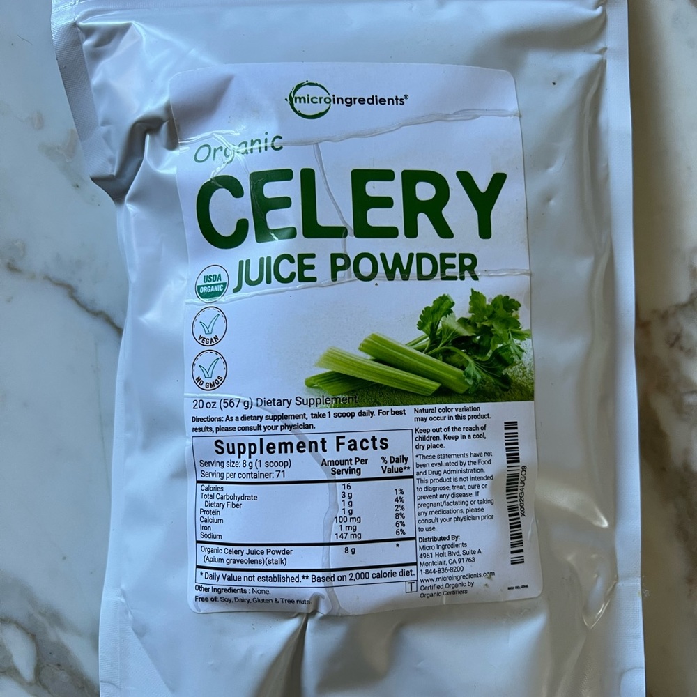 Microingredients New in package celery juice powder
